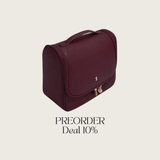 Kosmetiktasche mit Aufhängung M | Dunkelrot – Vorbestellung