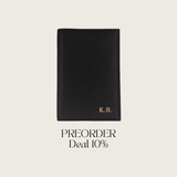 Passport Cover Grained Leather | Black