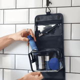 Kosmetiktasche mit Aufhängung S | Marine – Vorbestellung