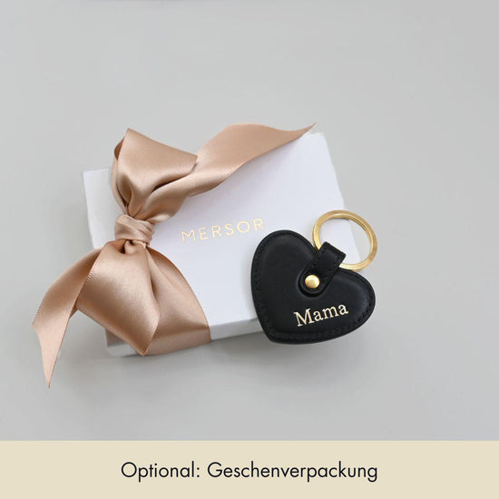 Keycharm Heart | Black & Gold