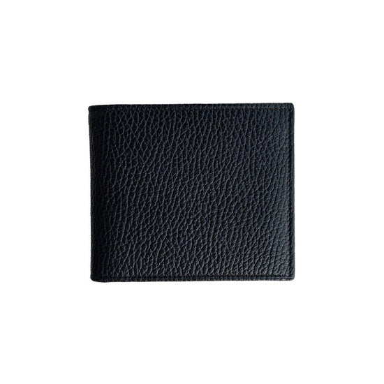 Geldbörse Classic Genarbtes Leder | Schwarz