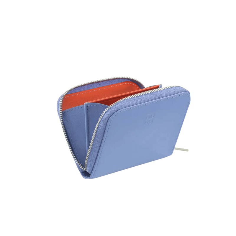 Cosmetic Bag Grained Leather | Dark Red & Gold