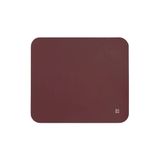 Cosmetic Bag Grained Leather | Dark Red & Gold