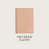 Reisepass-Hülle genarbtes Leder | Beige – Vorbestellung