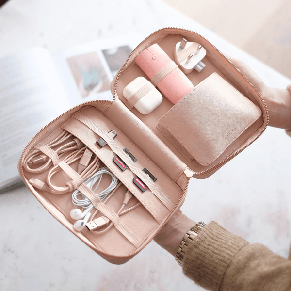 Tech-Organizer | Rosa Blush – Vorbestellung