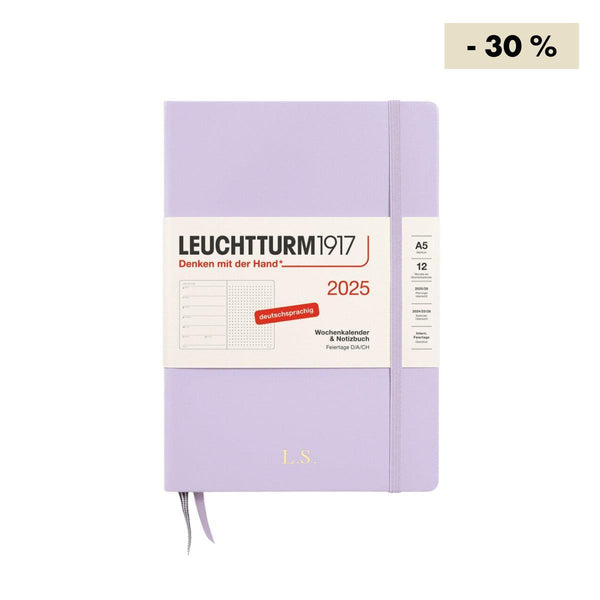 Wochenkalender 2025 & Notizbuch A5 dotted | Lilac