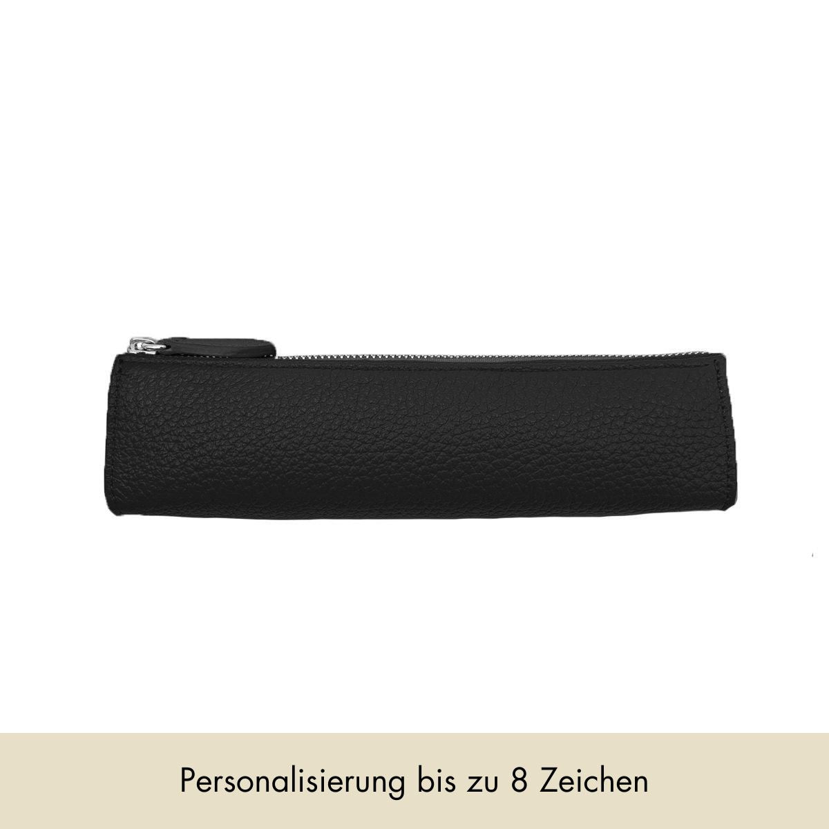 Federmappe aus Leder - Personalisierte Federmappe - Federmappe Schwarz -  Federmäppchen - Mäppchen