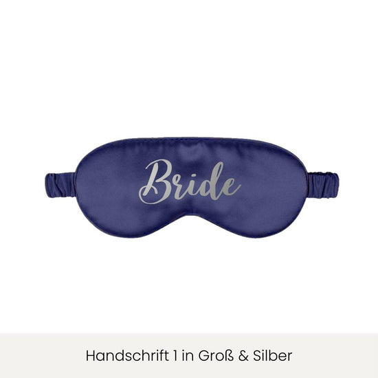 Schlafmaske mit Personalisierung | Nachtblau