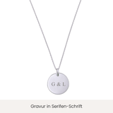 Personalised engraving pendant real gold | name