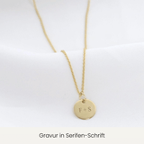 Personalised engraving pendant real gold | name