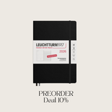 Wochenkalender 2026 A5 Hardcover | Schwarz – Vorbestellung