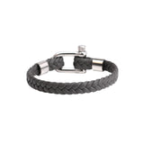 Nautical Herren Lederarmband | Grau